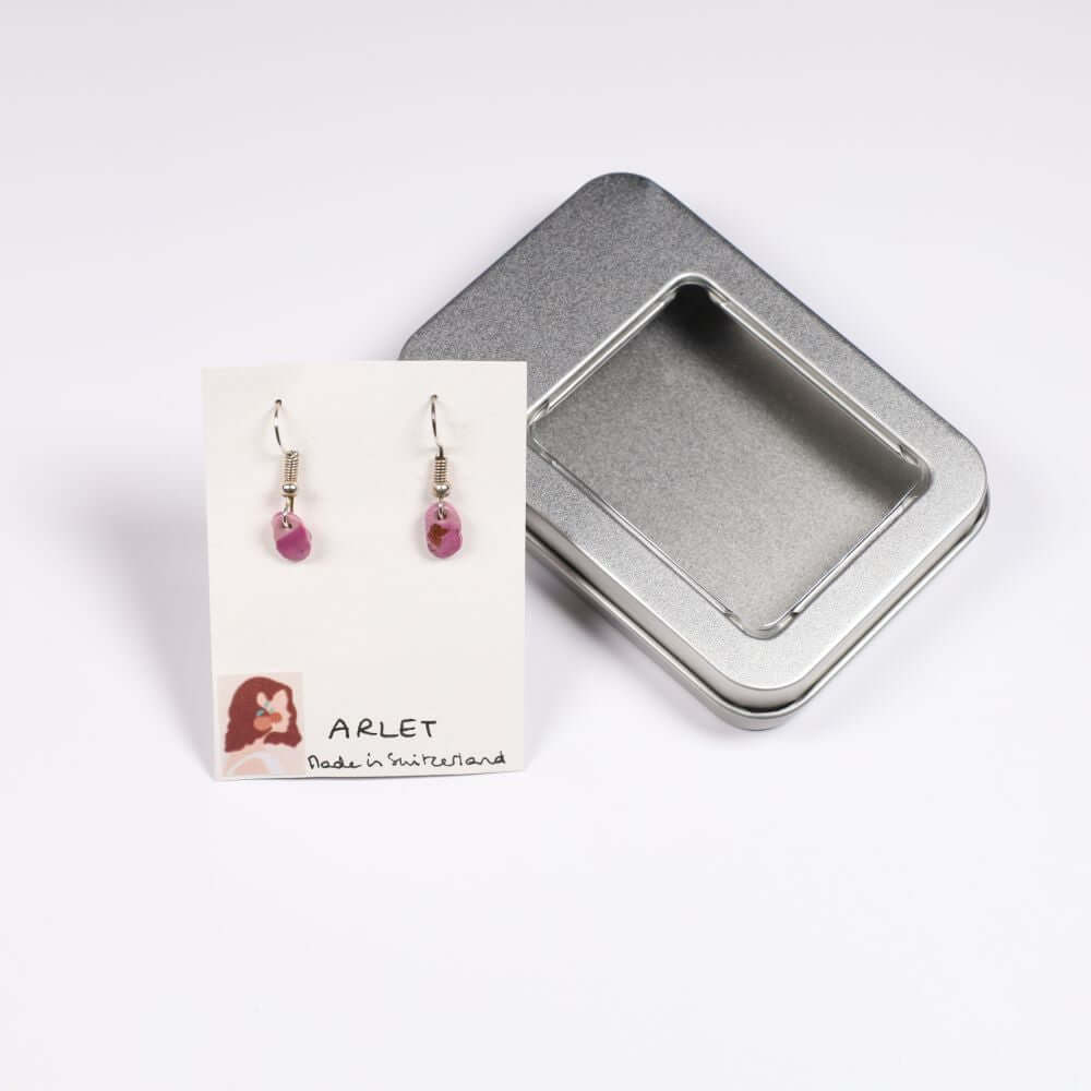 Boucles d'oreilles Gouttes Roses