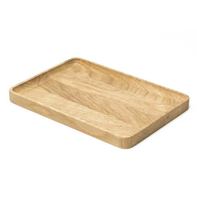 Oak valet tray.