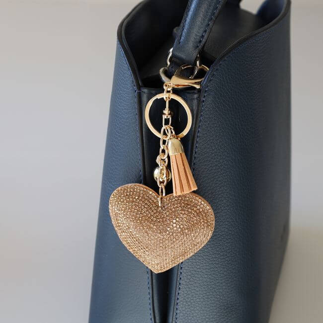 Coeur Bag Charm  - Gold